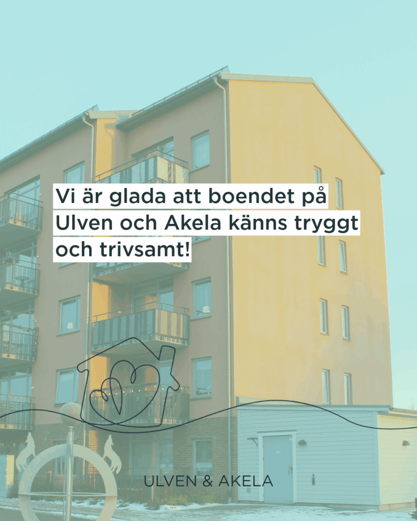 Flerfamiljshuset Akela med orange fasad