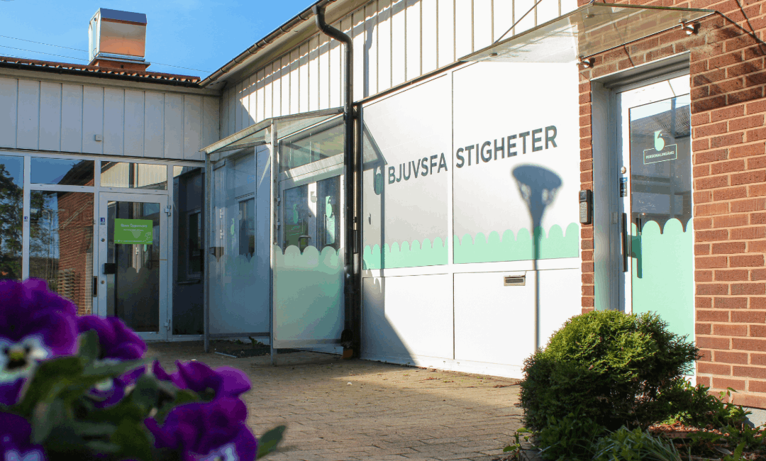 Entré till Bjuvsfastigheters kontor